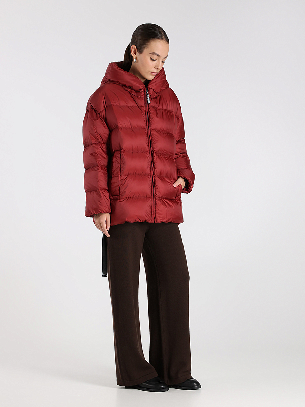 пуховик короткий Max Mara SEICAP цвет красный