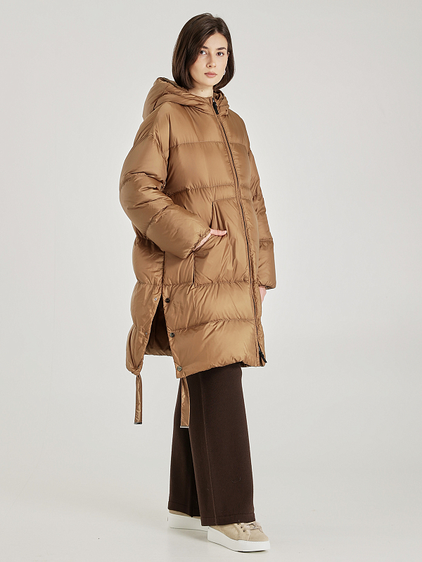 пуховик Max Mara SEIFE цвет карамельный