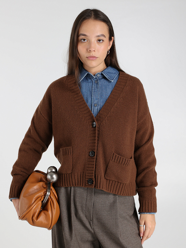 кардиган Max Mara Weekend ARAD цвет табачный