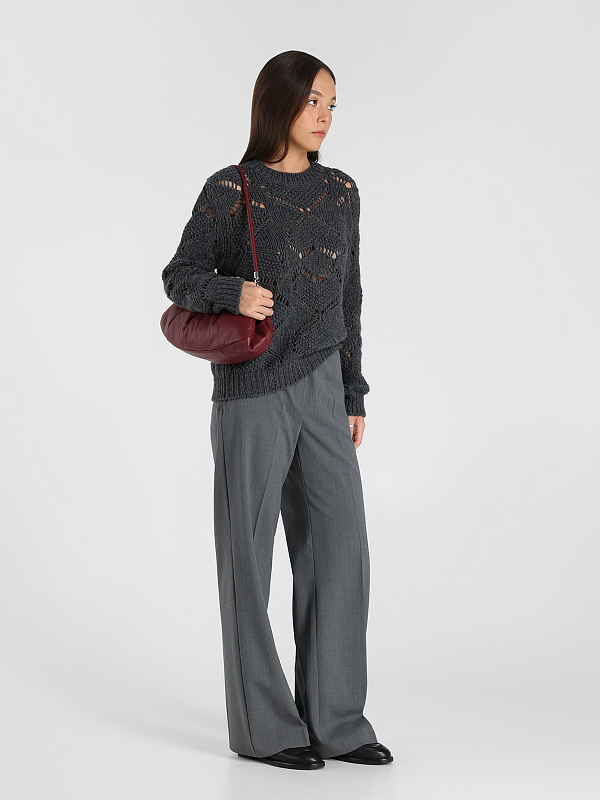 брюки Max Mara Weekend PETRA цвет серый