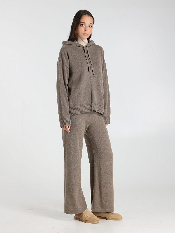 брюки трикотажные Max Mara Weekend TENNIS цвет светло-коричневый