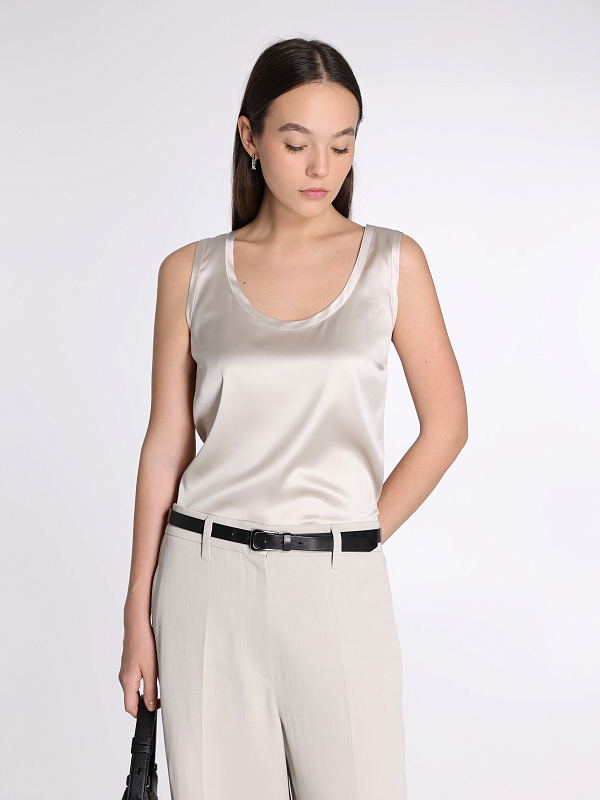 топ Brunello Cucinelli M0C59E0600 цвет светло-бежевый