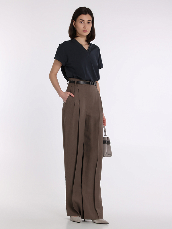 футболка Brunello Cucinelli M0T18BD222 цвет синий