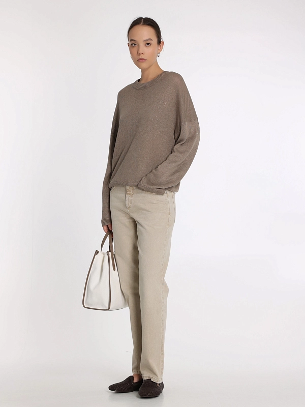 джемпер Brunello Cucinelli M10550210 цвет темно-бежевый