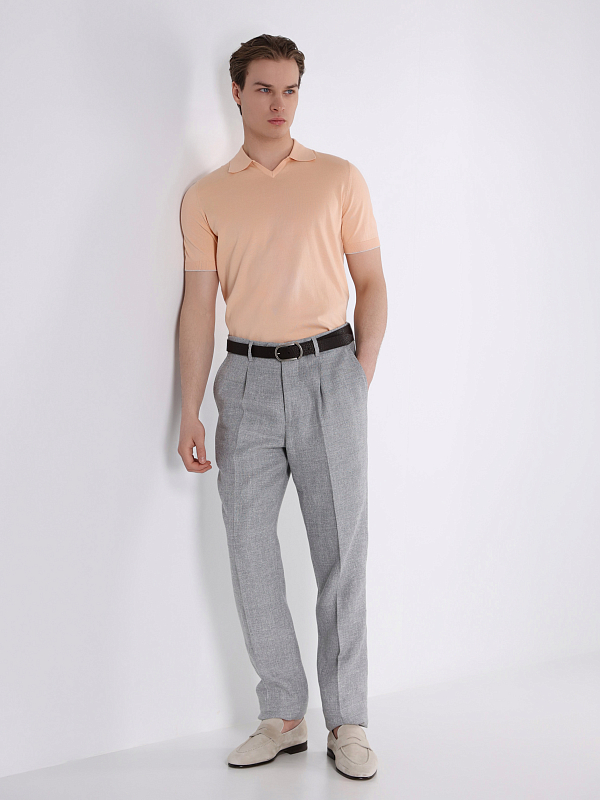 поло Brunello Cucinelli M29800145 цвет светло-оранжевый