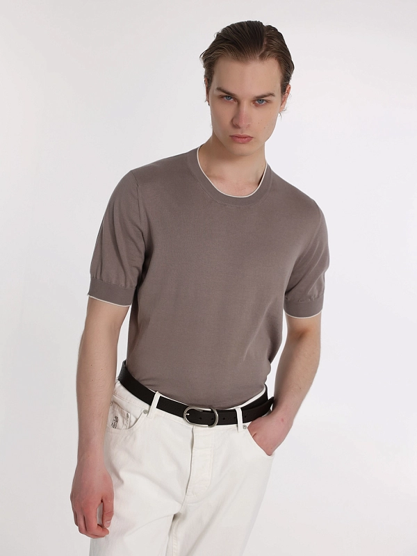 джемпер Brunello Cucinelli M29805200 цвет кофе с молоком
