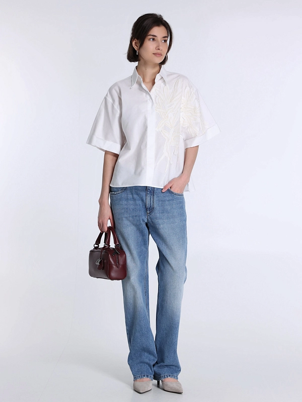 рубашка Brunello Cucinelli MA600RJ526 цвет белый