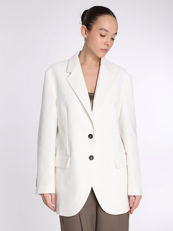 жакет Brunello Cucinelli MH5347375 цвет белый