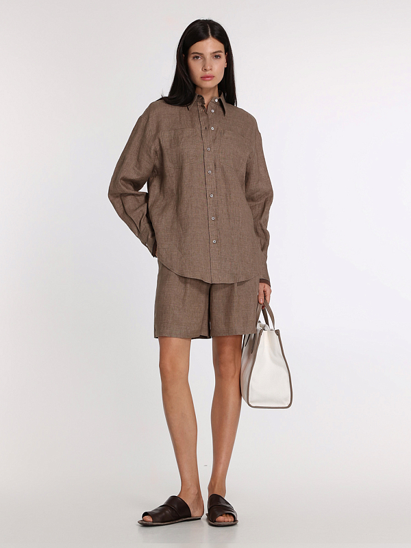 шорты Brunello Cucinelli MM633EP999 цвет коричневый