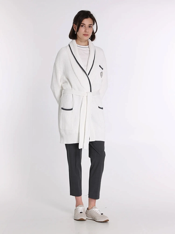 кардиган Brunello Cucinelli MSB581306 цвет белый