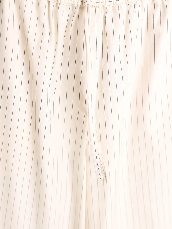 брюки LOULOU STUDIO SEROSTRIPESIVORYBLACK