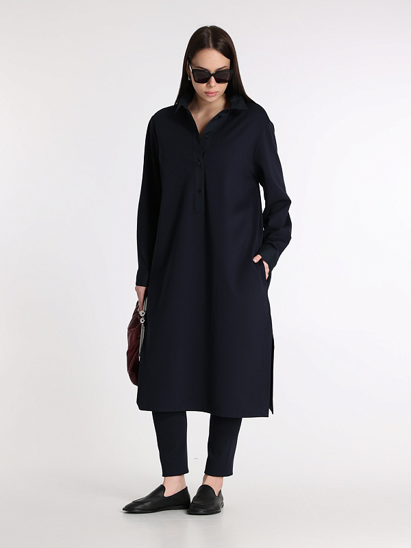 платье Marina Rinaldi STADIO цвет темно-синий