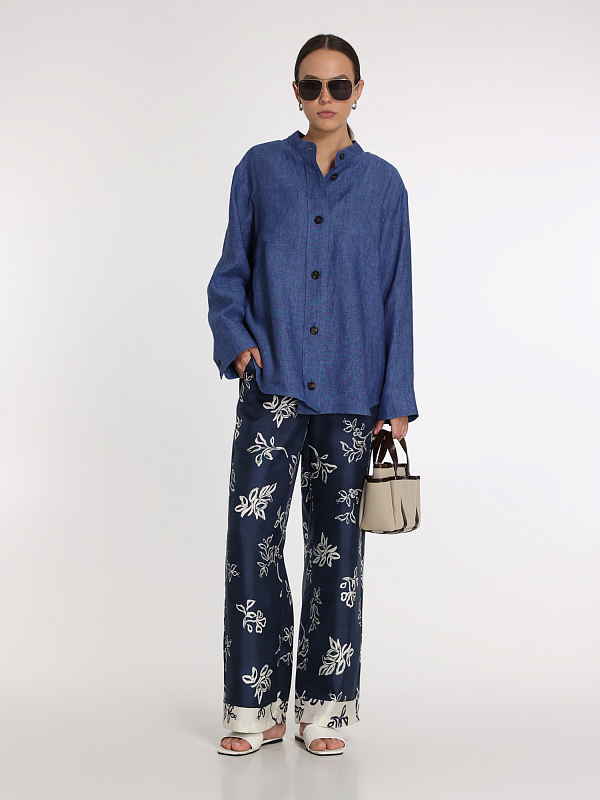 рубашка Max Mara DELFY цвет синий