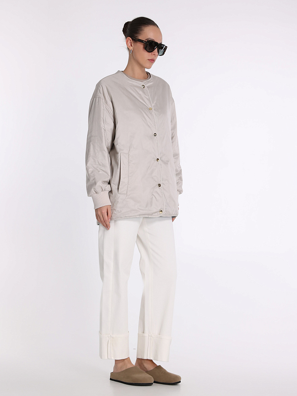 куртка Cameluxe Max Mara GREENA цвет серебристый