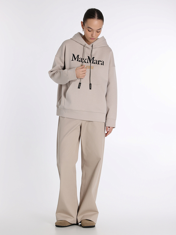 брюки Max Mara MARIANNA цвет бежевый
