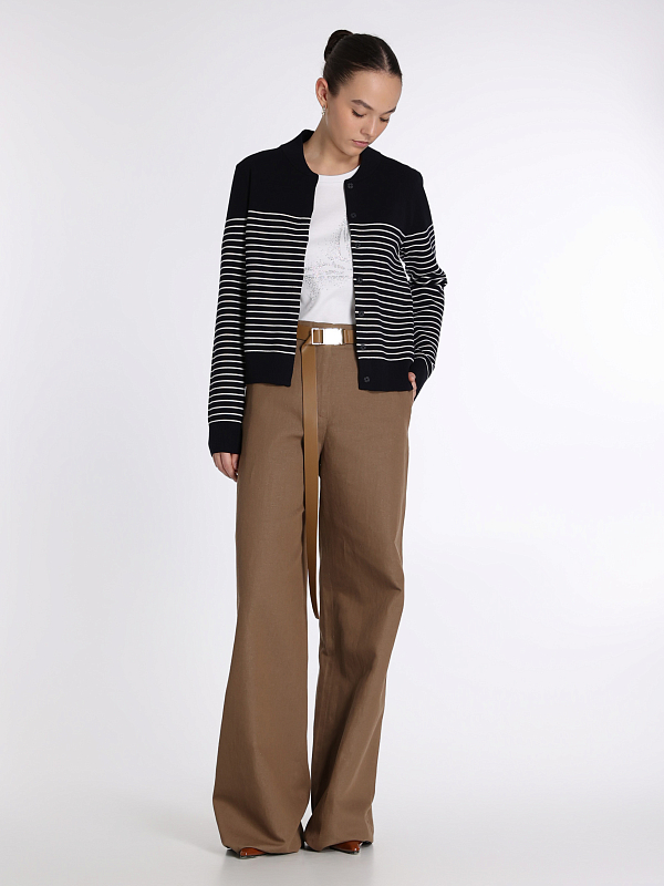 брюки Max Mara MURGE цвет ореховый