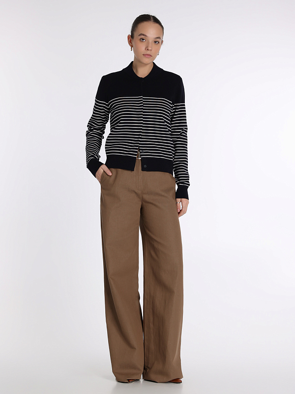 брюки Max Mara MURGE цвет ореховый