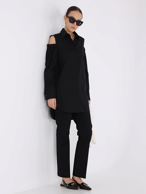 брюки Max Mara OKRA цвет черный