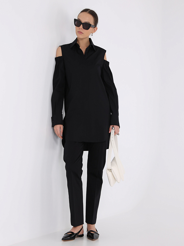 брюки Max Mara OKRA цвет черный
