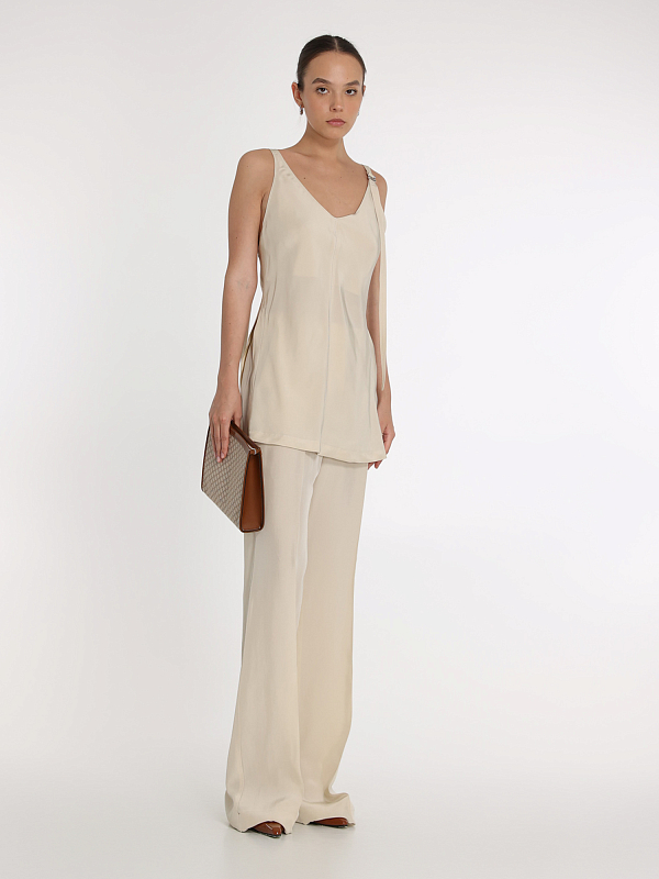 брюки Max Mara ORARIO цвет молочный
