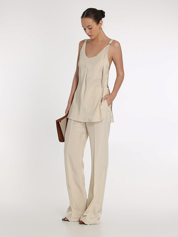 брюки Max Mara ORARIO цвет молочный