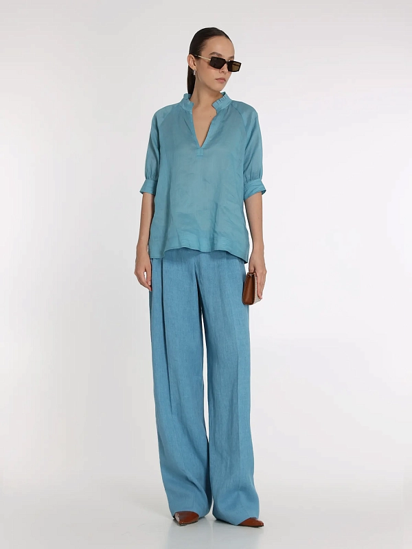 блузка Max Mara ORVIETO цвет голубой