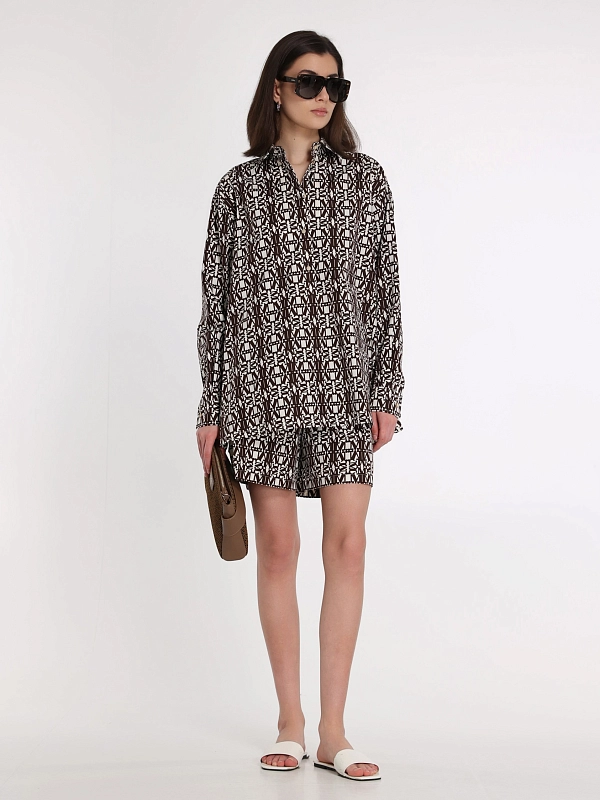 шорты Max Mara TAIGA цвет кофейный