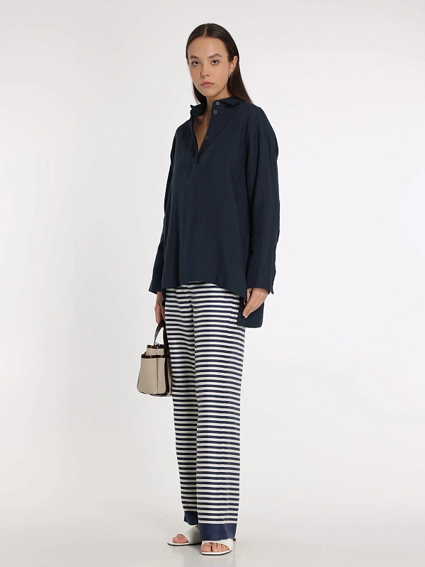 рубашка Max Mara VARESE цвет темно-синий