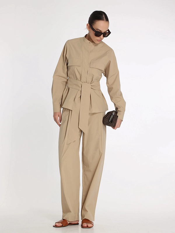брюки Max Mara Weekend ARTUR1234 цвет бежевый