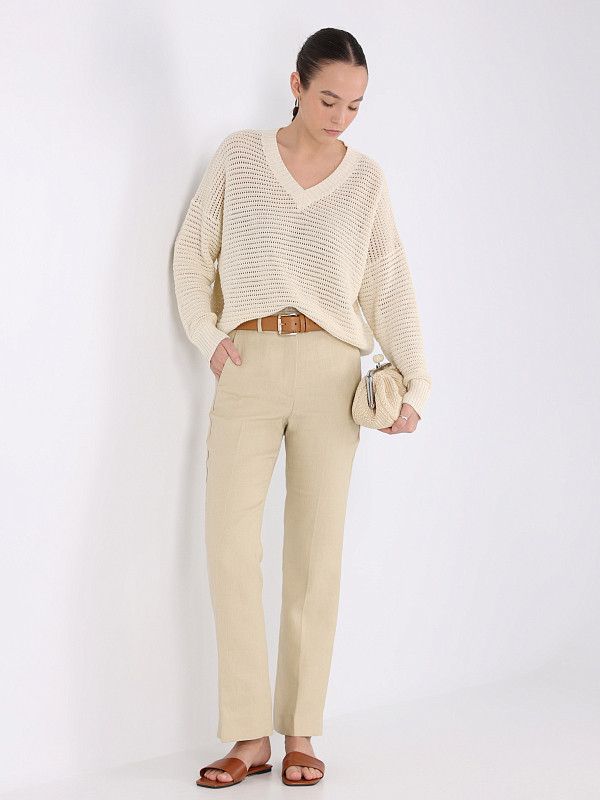 пуловер Max Mara Weekend BELLICO цвет молочный