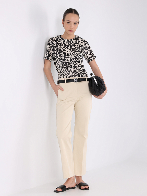брюки Max Mara Weekend BOSSO цвет молочный