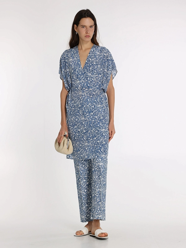 брюки Max Mara Weekend CADMIO цвет васильковый