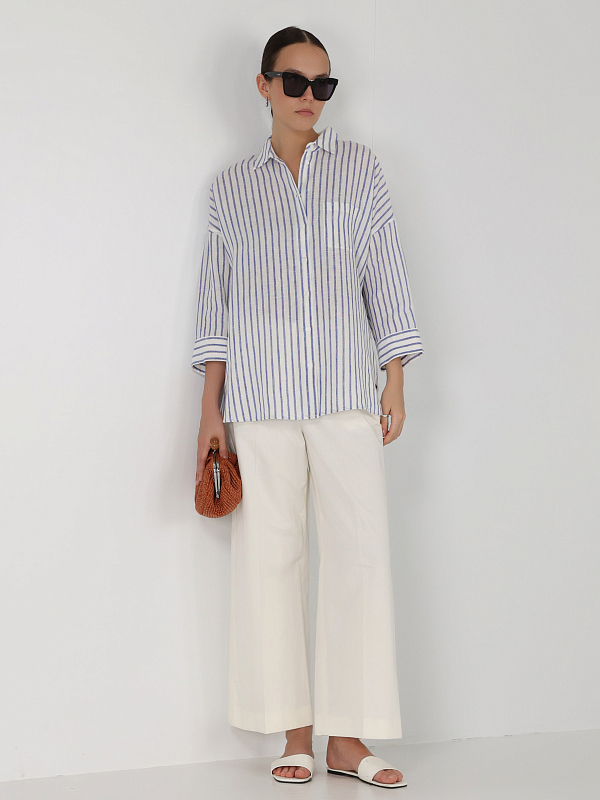 рубашка Max Mara Weekend CANTORE цвет васильковый