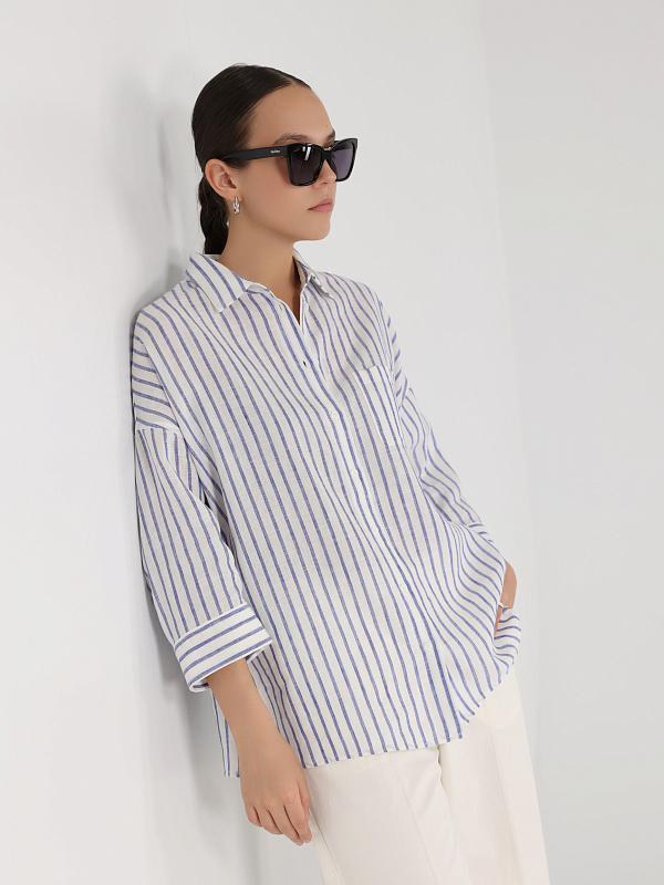 рубашка Max Mara Weekend CANTORE цвет васильковый