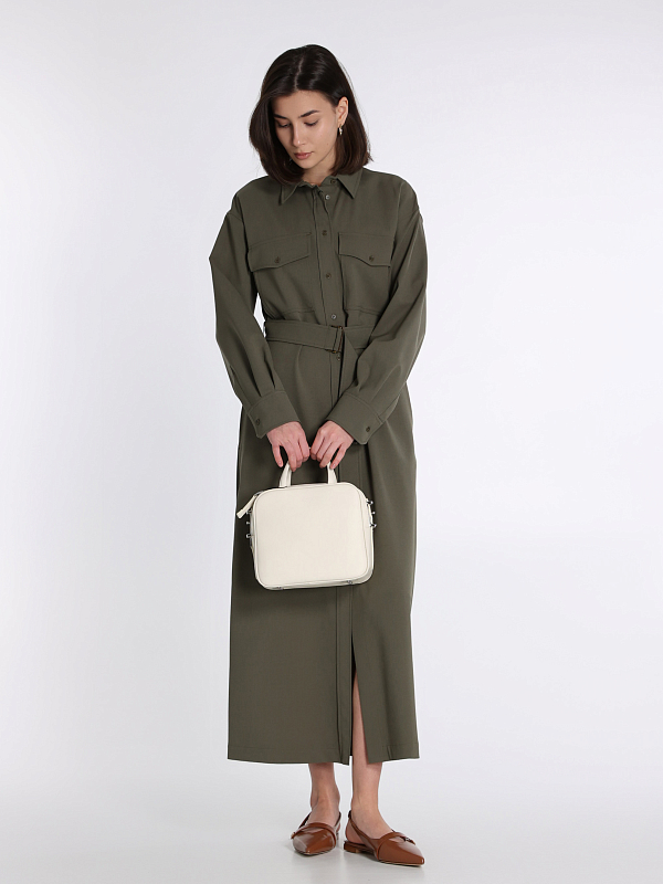 платье Max Mara Weekend CLOWN цвет хаки