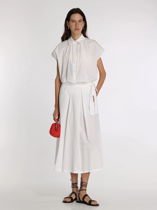 юбка Max Mara Weekend FOLK цвет белый