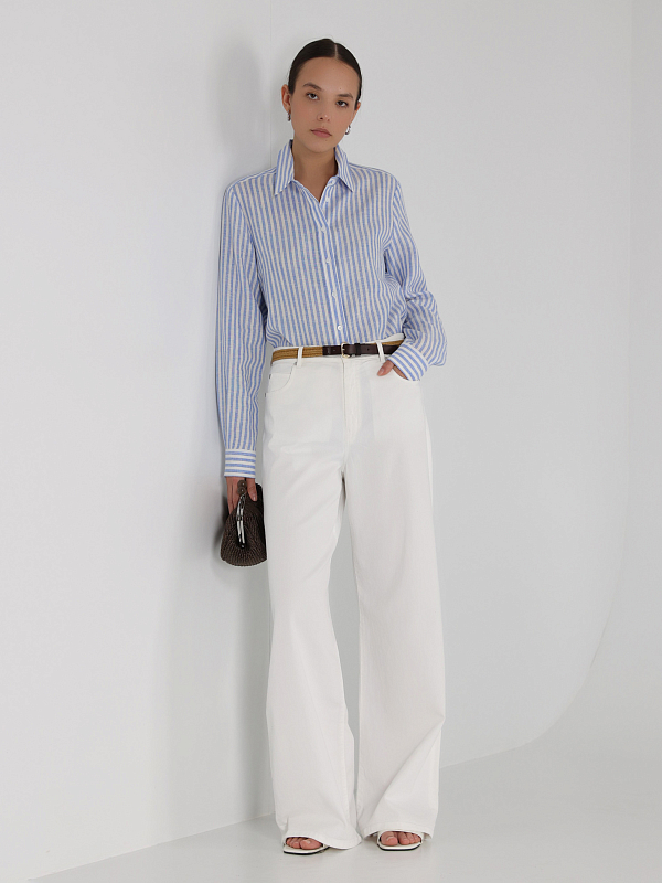 рубашка Max Mara Weekend JOSEF цвет голубой