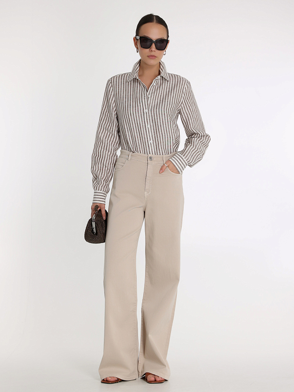 рубашка Max Mara Weekend JOSEF цвет кофейный