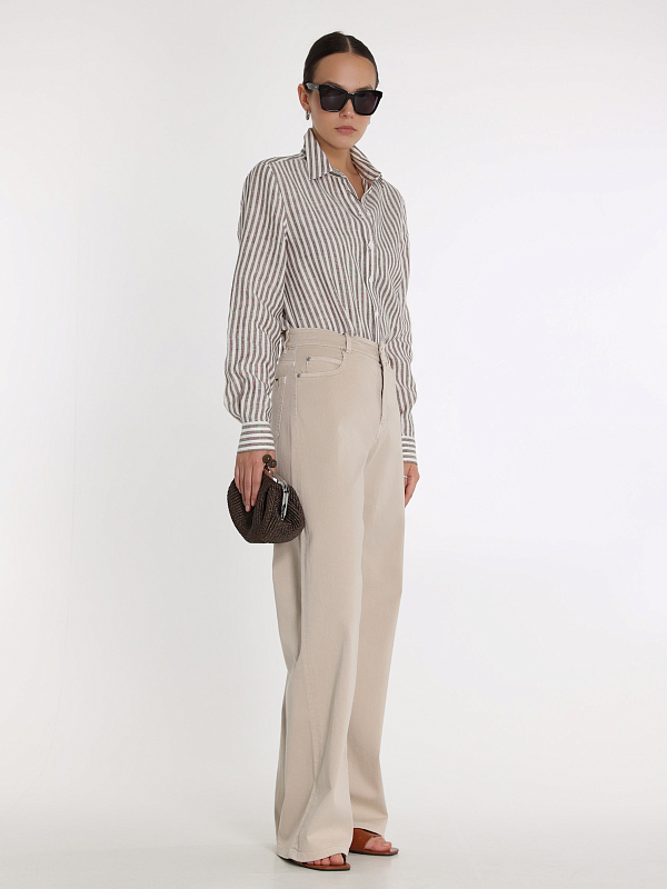 рубашка Max Mara Weekend JOSEF цвет кофейный