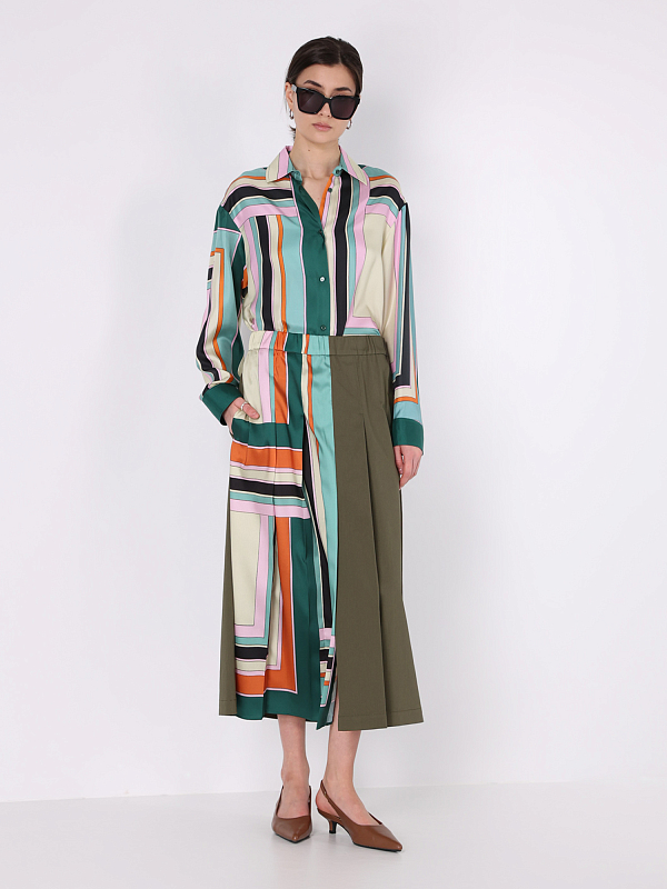 юбка Max Mara Weekend LALLO цвет хаки