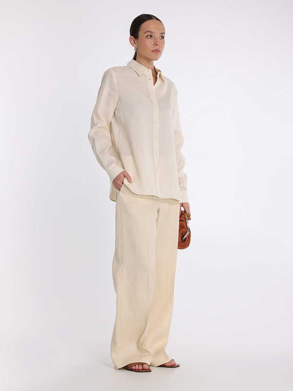 брюки Max Mara Weekend MALIZIA цвет молочный