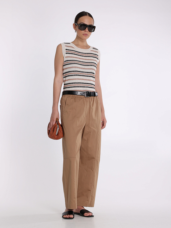 брюки Max Mara Weekend MILVA цвет бежевый