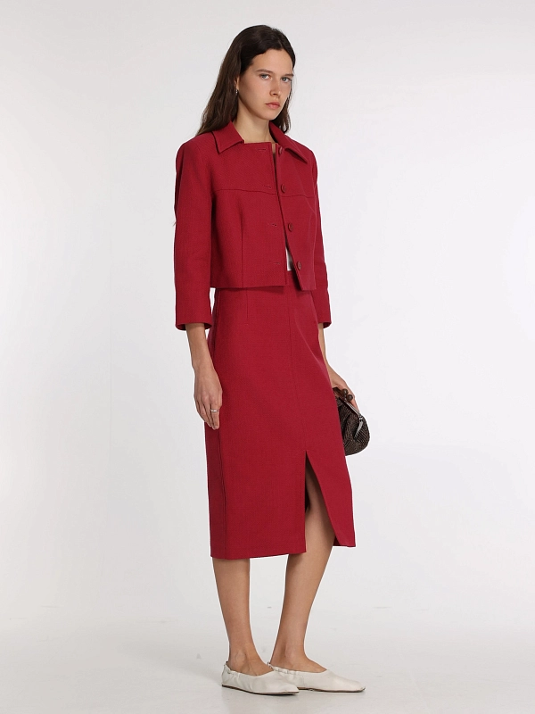 жакет Max Mara Weekend USSITA цвет вишневый
