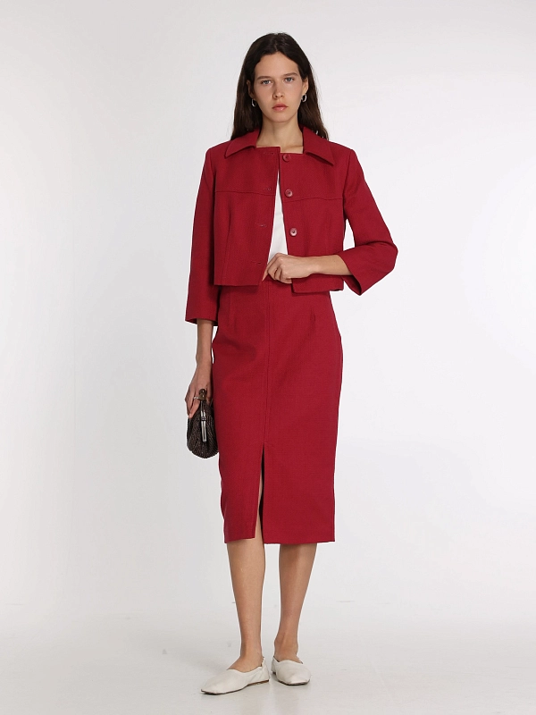 жакет Max Mara Weekend USSITA цвет вишневый