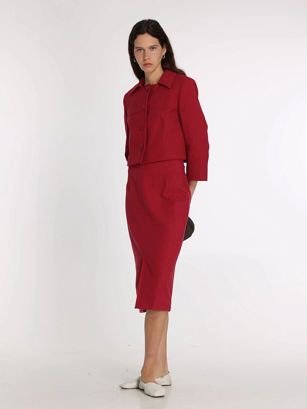 жакет Max Mara Weekend USSITA цвет вишневый