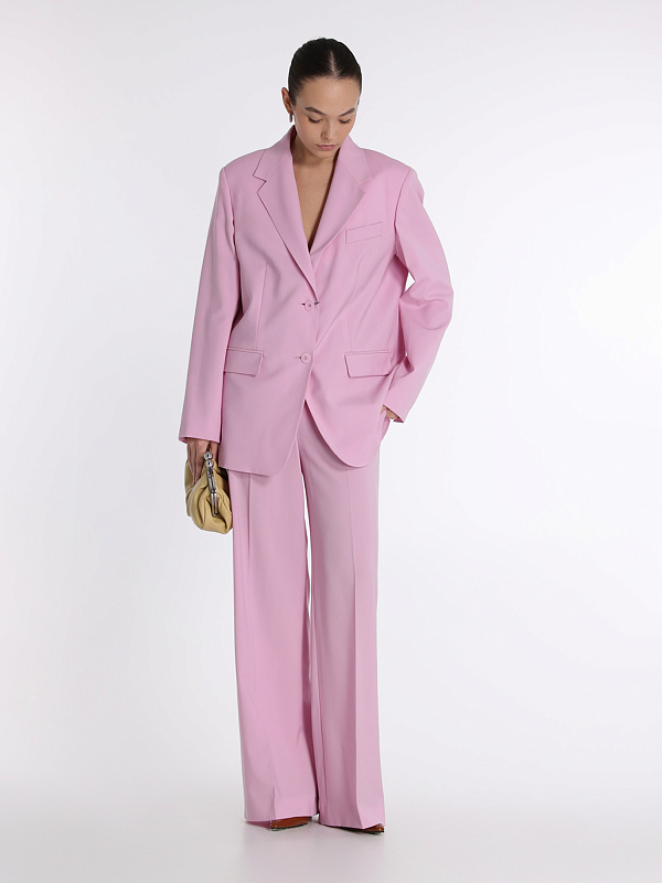 брюки Max Mara Weekend VISIVO цвет розовый