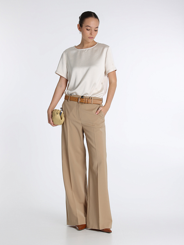 брюки Max Mara Weekend VISIVO цвет бежевый