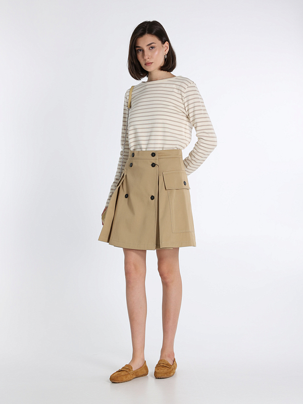 юбка Max Mara Weekend ZEBIO цвет бежевый