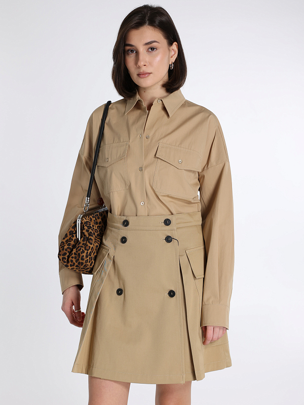 юбка Max Mara Weekend ZEBIO цвет бежевый