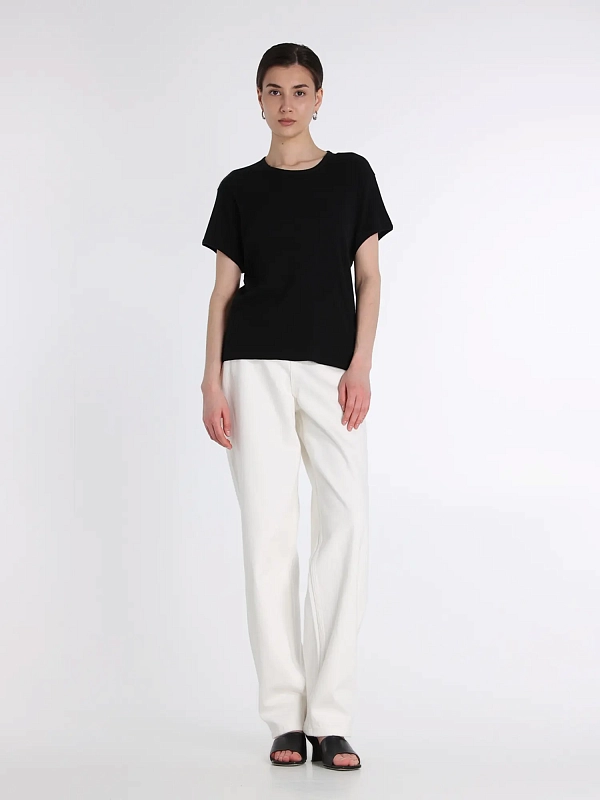 футболка The Row 8742K635BLK